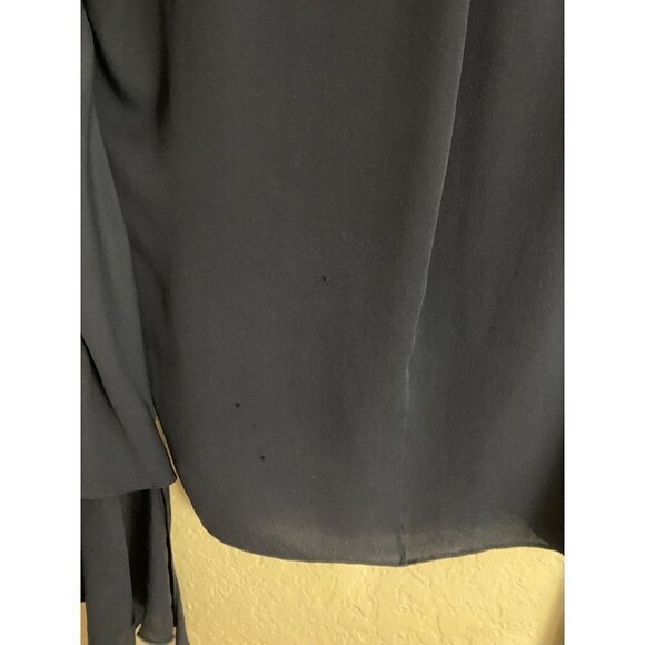 Balenciaga Women's Navy Blue 100% Silk Blouse - 34 (US 4) (Has Flaw) - Picture 7 of 15